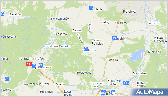 mapa Mełchów, Mełchów na mapie Targeo