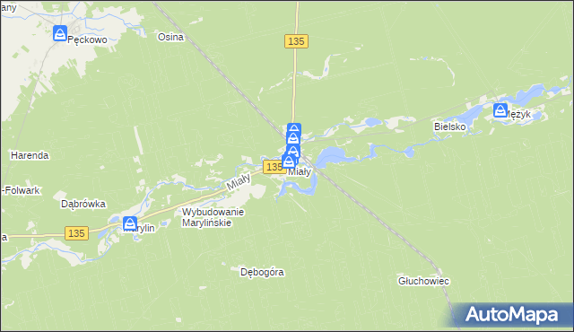 mapa Miały, Miały na mapie Targeo