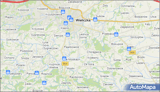 mapa Mietniów, Mietniów na mapie Targeo