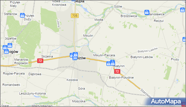 mapa Mikulin-Parcela, Mikulin-Parcela na mapie Targeo