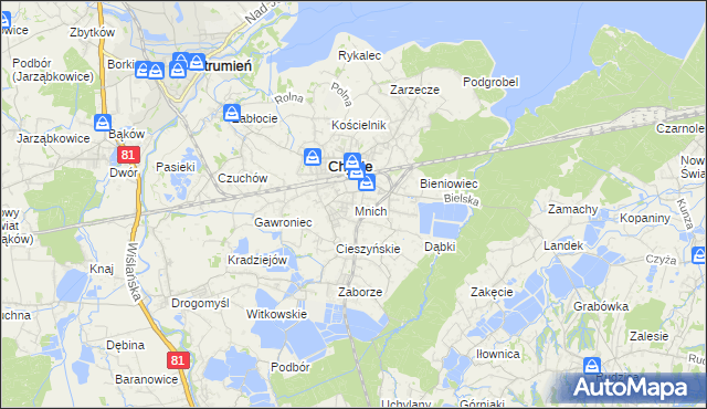 mapa Mnich, Mnich na mapie Targeo