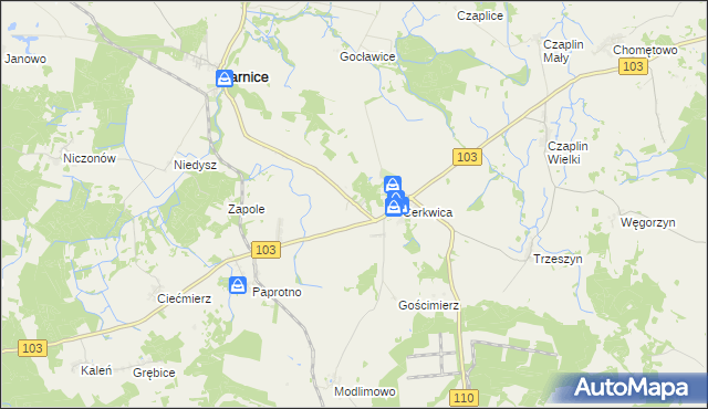 mapa Mojszewo, Mojszewo na mapie Targeo