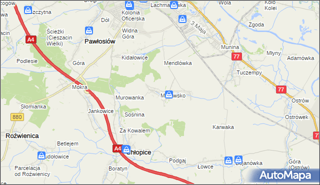 mapa Morawsko gmina Jarosław, Morawsko gmina Jarosław na mapie Targeo