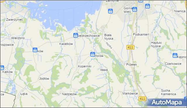 mapa Morów, Morów na mapie Targeo
