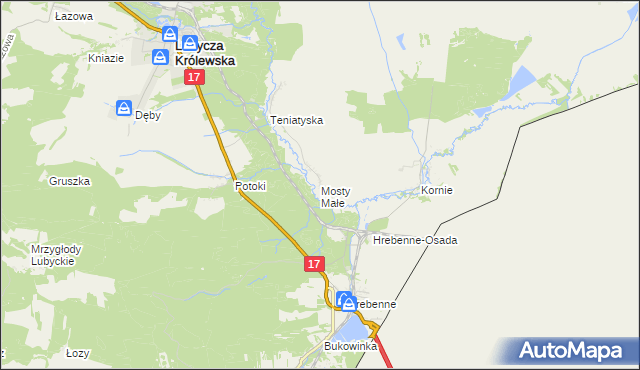 mapa Mosty Małe, Mosty Małe na mapie Targeo