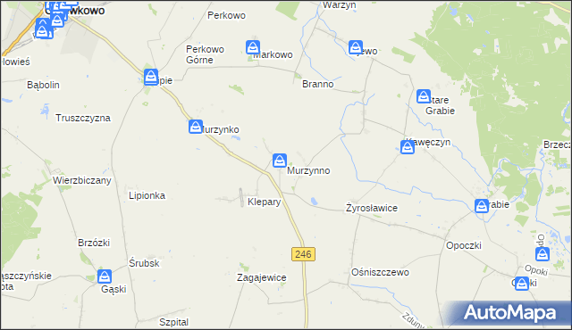 mapa Murzynno, Murzynno na mapie Targeo