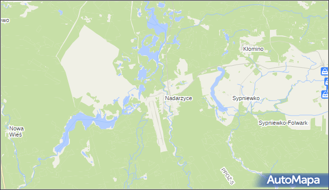 mapa Nadarzyce gmina Jastrowie, Nadarzyce gmina Jastrowie na mapie Targeo