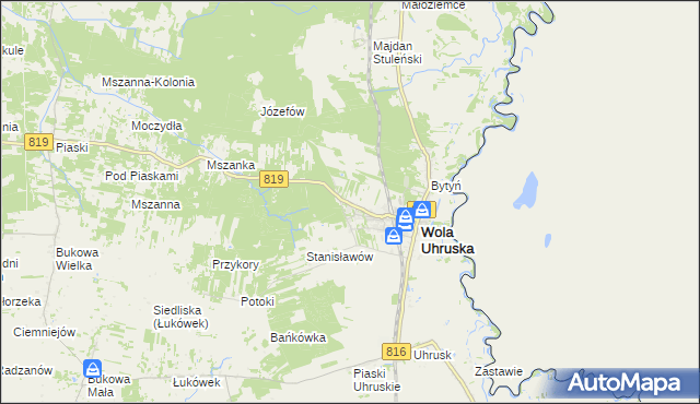 mapa Nadbużanka, Nadbużanka na mapie Targeo