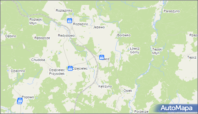 mapa Nawcz, Nawcz na mapie Targeo