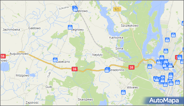 mapa Nejdyki, Nejdyki na mapie Targeo