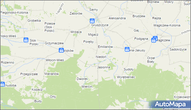 mapa Niedoń, Niedoń na mapie Targeo