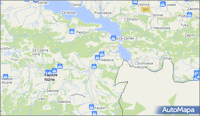 mapa Niedzica, Niedzica na mapie Targeo