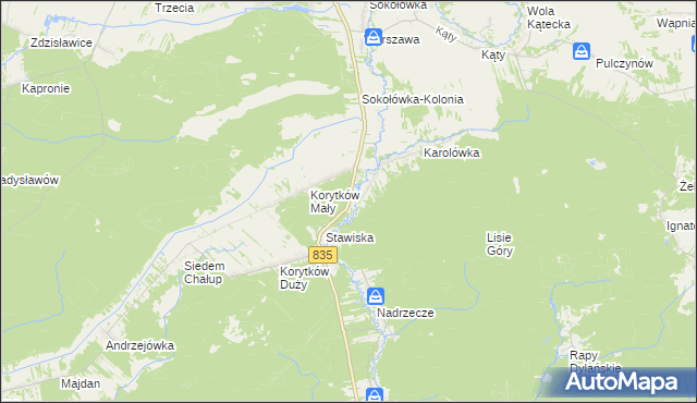 mapa Niemirów gmina Frampol, Niemirów gmina Frampol na mapie Targeo