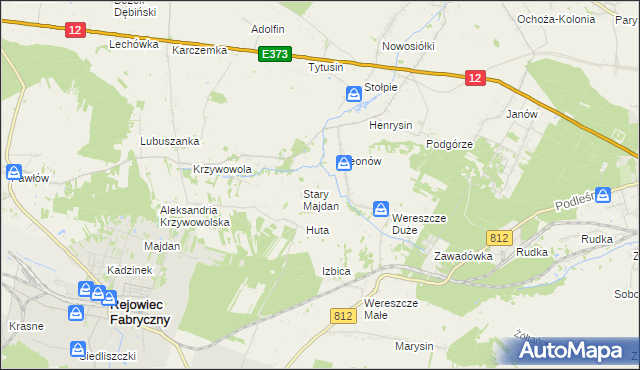 mapa Niemirów gmina Rejowiec, Niemirów gmina Rejowiec na mapie Targeo