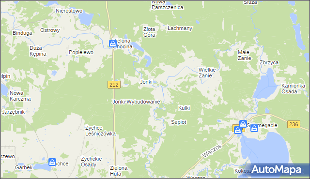 mapa Niepszczołąg, Niepszczołąg na mapie Targeo