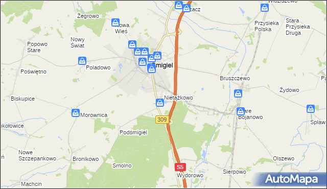 mapa Nietążkowo, Nietążkowo na mapie Targeo