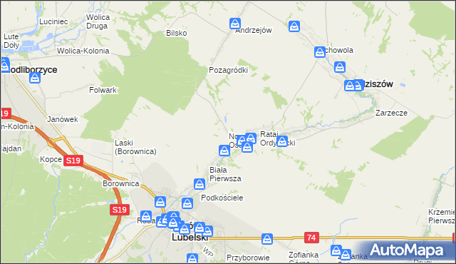 mapa Nowa Osada, Nowa Osada na mapie Targeo