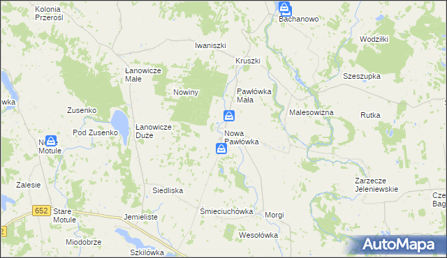 mapa Nowa Pawłówka, Nowa Pawłówka na mapie Targeo