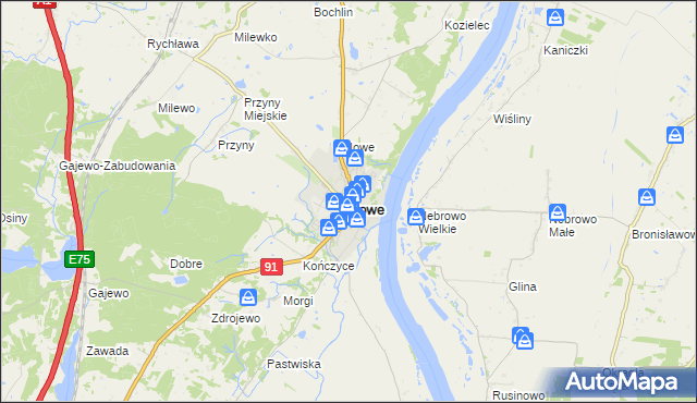 mapa Nowe powiat świecki, Nowe powiat świecki na mapie Targeo