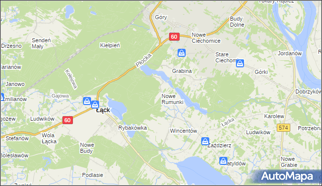 mapa Nowe Rumunki, Nowe Rumunki na mapie Targeo