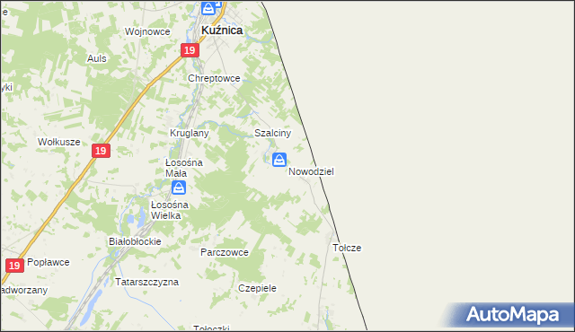 mapa Nowodziel, Nowodziel na mapie Targeo