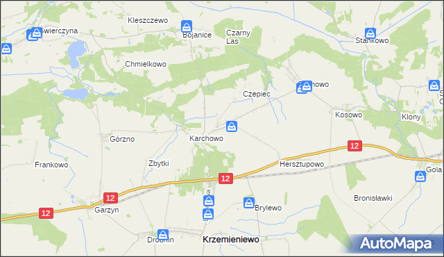 mapa Nowy Belęcin, Nowy Belęcin na mapie Targeo