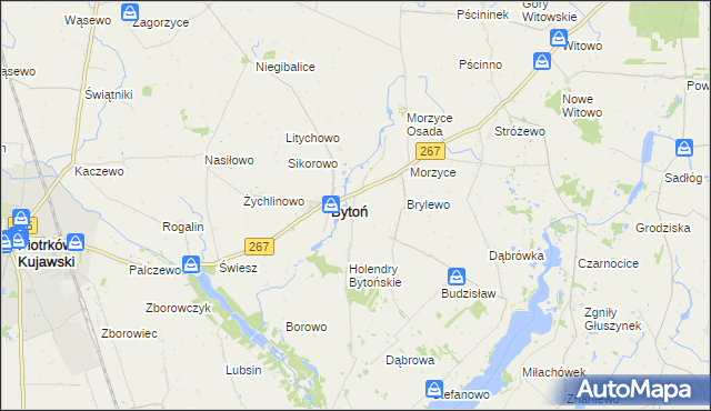 mapa Nowy Dwór gmina Bytoń, Nowy Dwór gmina Bytoń na mapie Targeo