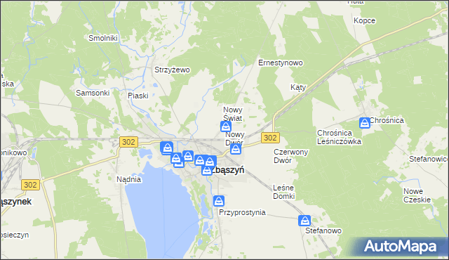 mapa Nowy Dwór gmina Zbąszyń, Nowy Dwór gmina Zbąszyń na mapie Targeo