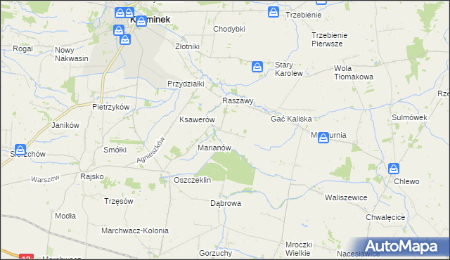 mapa Nowy Karolew, Nowy Karolew na mapie Targeo