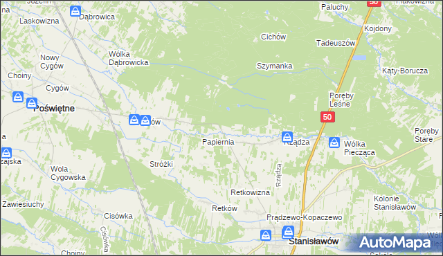 mapa Ołdakowizna, Ołdakowizna na mapie Targeo