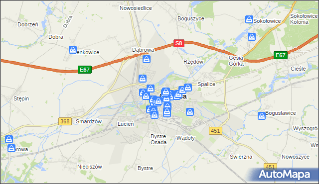 mapa Oleśnica, Oleśnica na mapie Targeo