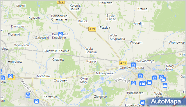 mapa Orchów-Wesółka, Orchów-Wesółka na mapie Targeo