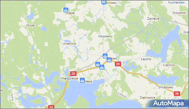 mapa Osiczyn, Osiczyn na mapie Targeo