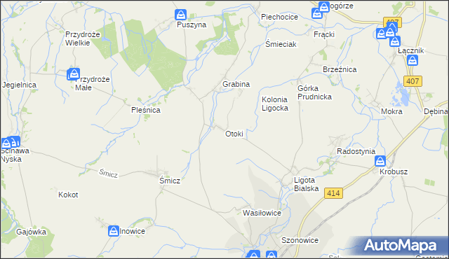 mapa Otoki, Otoki na mapie Targeo
