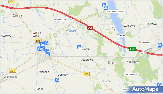 mapa Otusz, Otusz na mapie Targeo