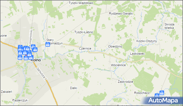 mapa Pachuczyn, Pachuczyn na mapie Targeo