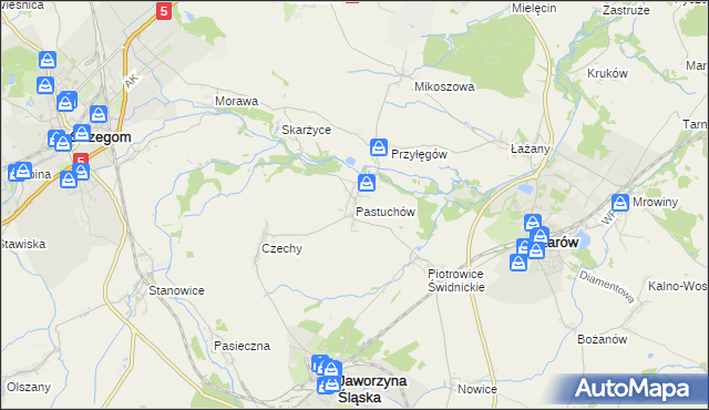 mapa Pastuchów, Pastuchów na mapie Targeo