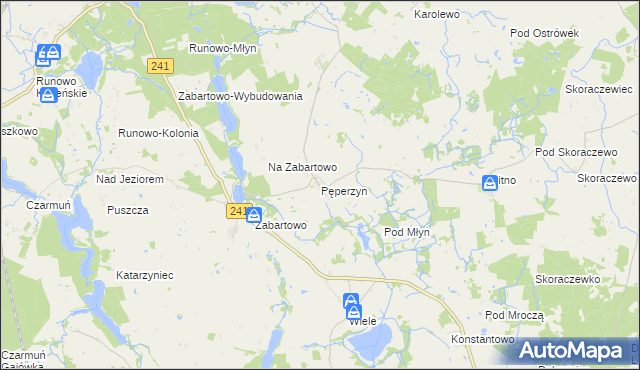 mapa Pęperzyn, Pęperzyn na mapie Targeo