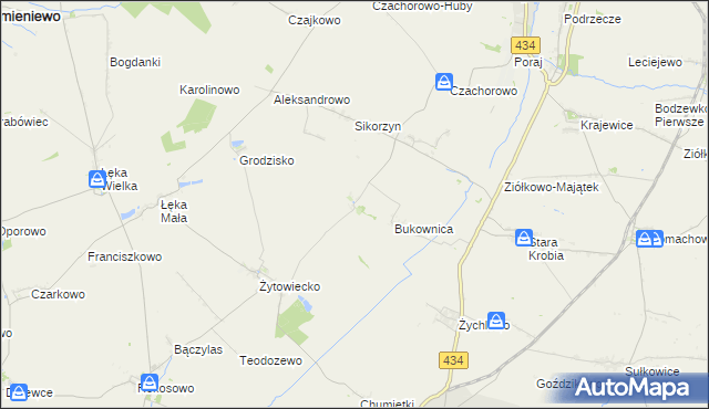 mapa Pijanowice, Pijanowice na mapie Targeo