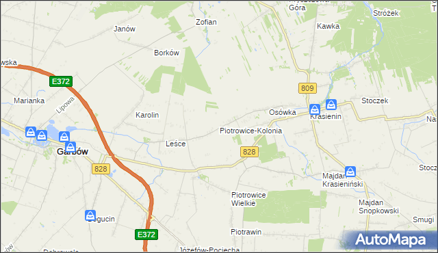 mapa Piotrowice-Kolonia, Piotrowice-Kolonia na mapie Targeo