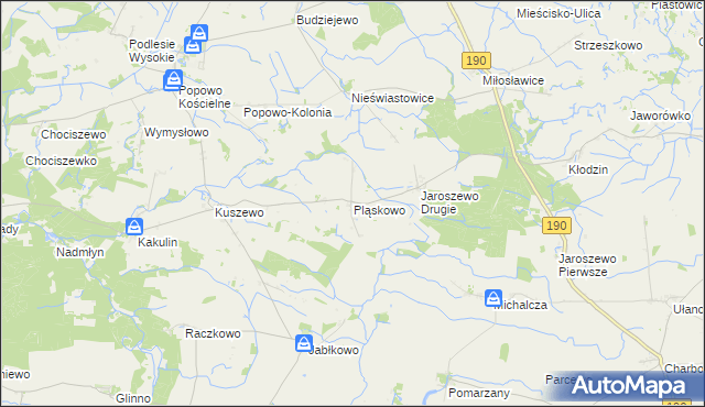 mapa Pląskowo, Pląskowo na mapie Targeo