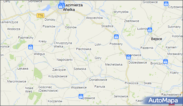 mapa Plechów, Plechów na mapie Targeo