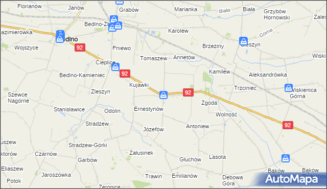 mapa Plecka Dąbrowa, Plecka Dąbrowa na mapie Targeo