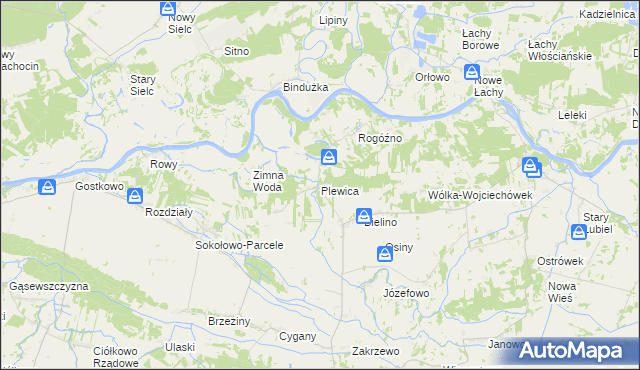mapa Plewica, Plewica na mapie Targeo