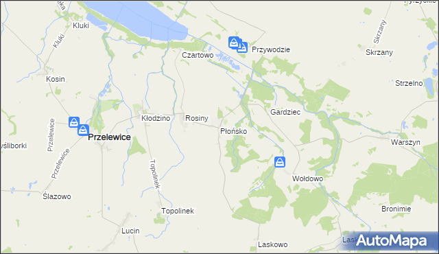 mapa Płońsko, Płońsko na mapie Targeo