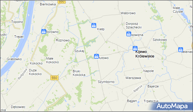 mapa Płutowo, Płutowo na mapie Targeo