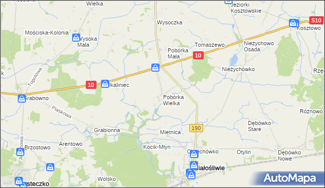 mapa Pobórka Wielka, Pobórka Wielka na mapie Targeo