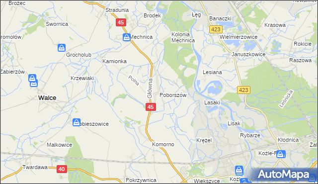 mapa Poborszów, Poborszów na mapie Targeo