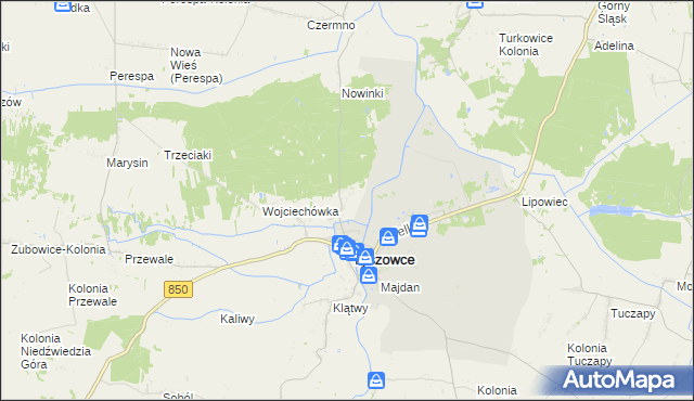 mapa Podbór gmina Tyszowce, Podbór gmina Tyszowce na mapie Targeo