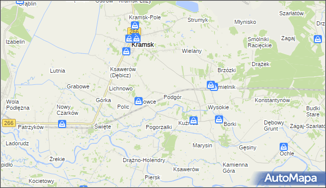 mapa Podgór, Podgór na mapie Targeo